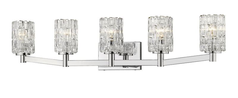 Z-Lite 1931-5V-CH Five Light Vanity, Chrome