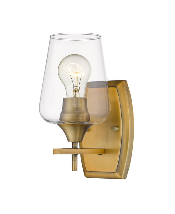 Z-Lite 473-1S-OBR One Light Wall Sconce, Olde Brass