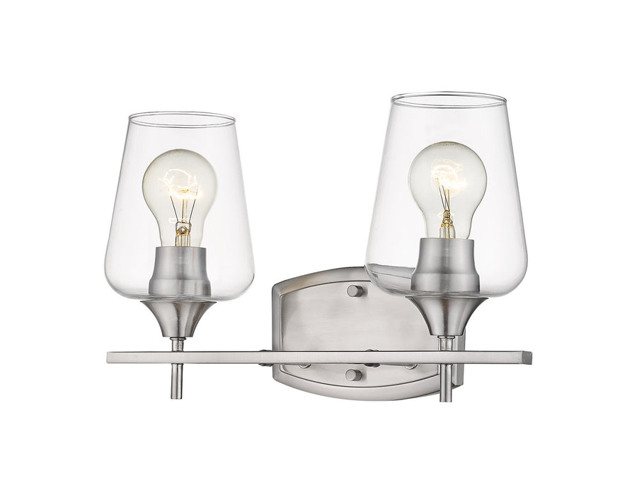 Z-Lite 473-2V-BN Two Light Vanity, Brushed Nickel