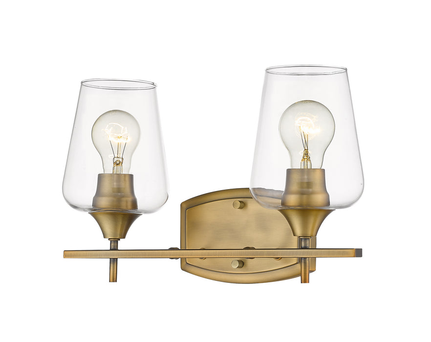 Z-Lite 473-2V-OBR Two Light Vanity, Olde Brass