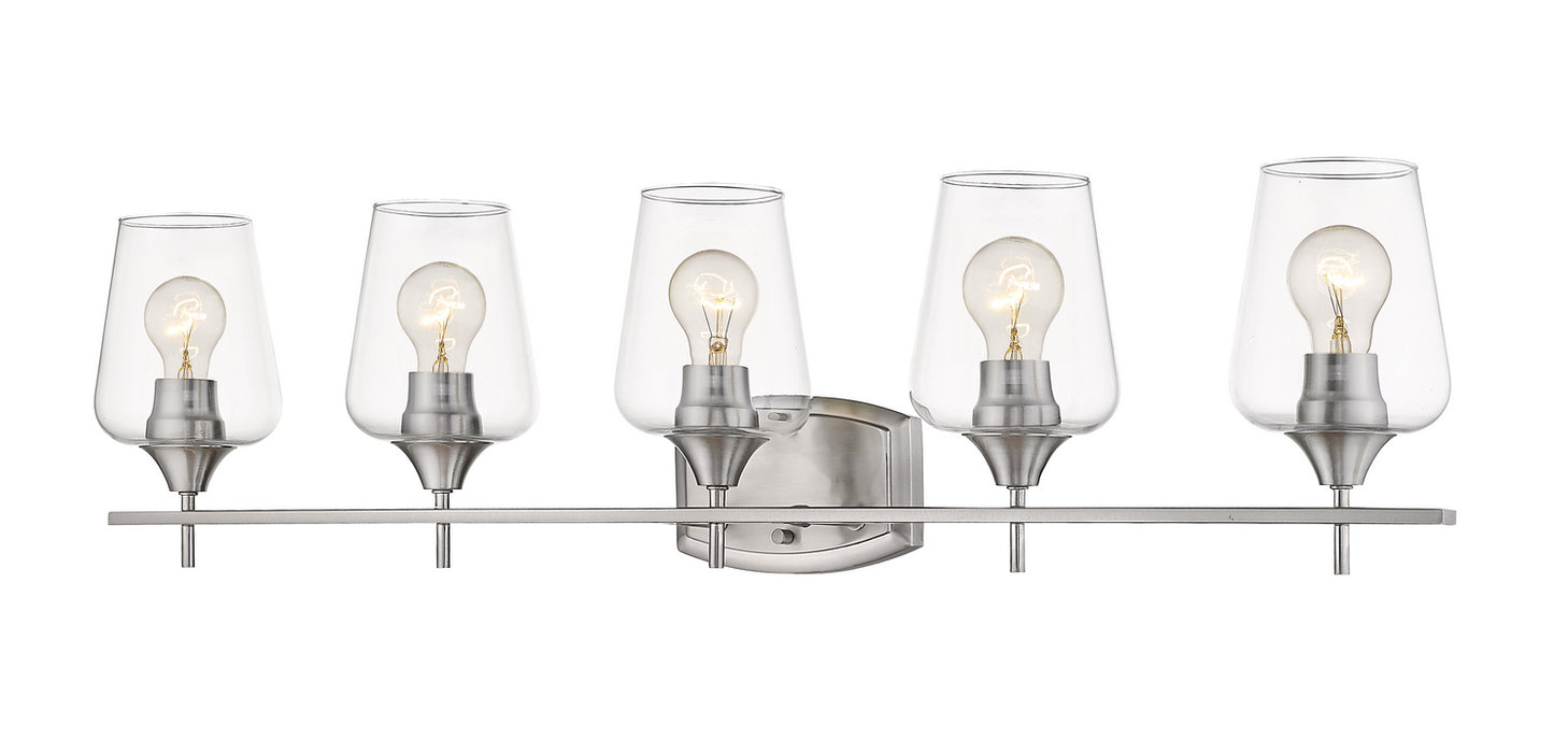 Z-Lite 473-5V-BN Five Light Vanity, Brushed Nickel