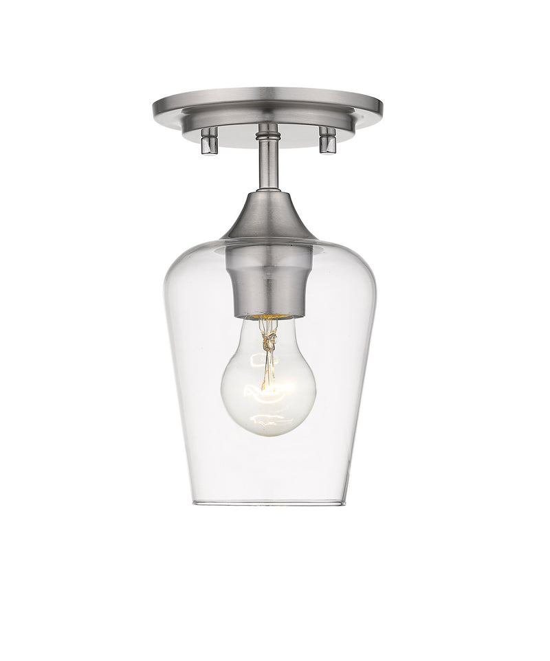 Z-Lite 473F1-BN One Light Flush Mount, Brushed Nickel
