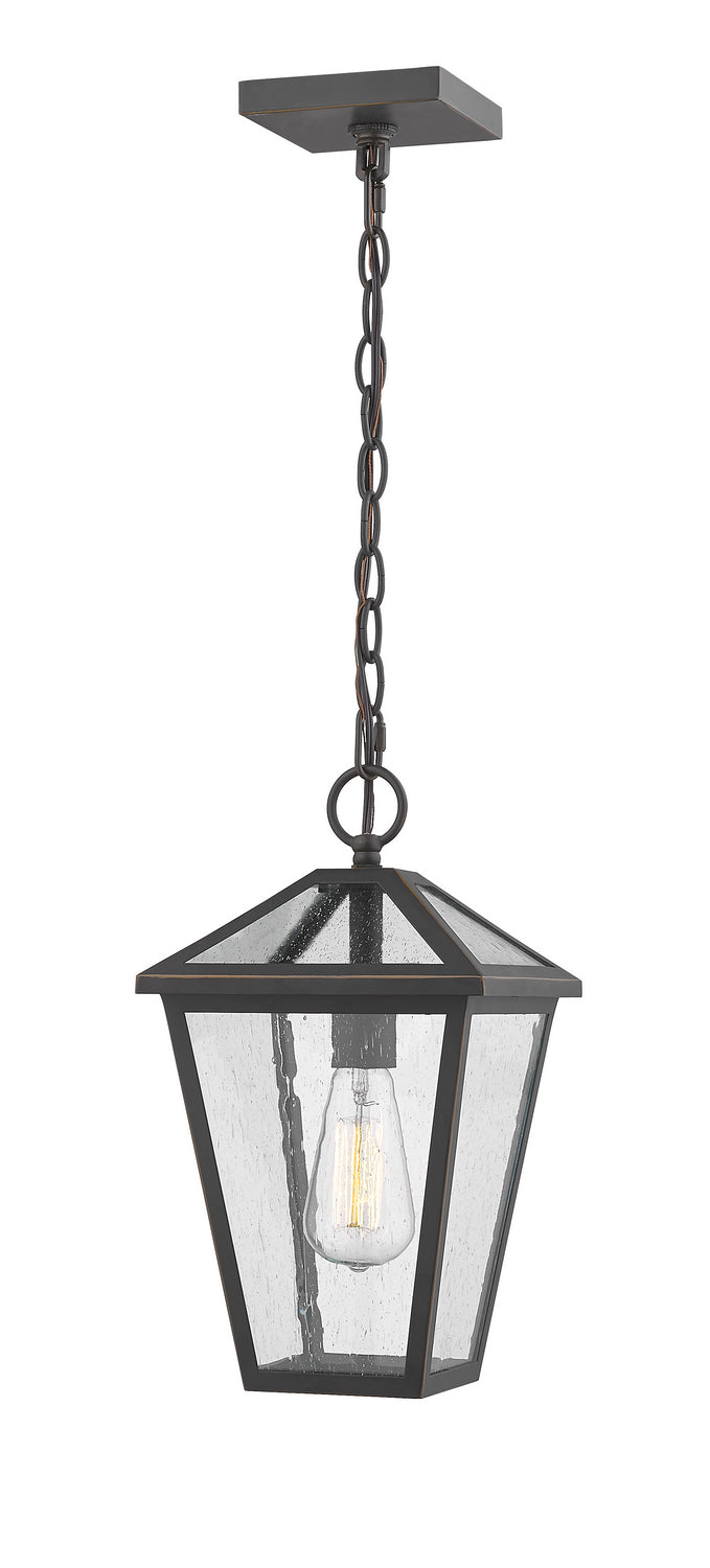 Z-Lite 579CHM-ORB One Light Outdoor Chain Mount Ceiling Fixture, Oil Rubbed Bronze