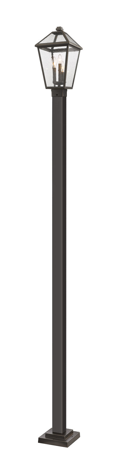 Z-Lite 579PHBS-536P-ORB Three Light Outdoor Post Mounted Fixture, Oil Rubbed Bronze