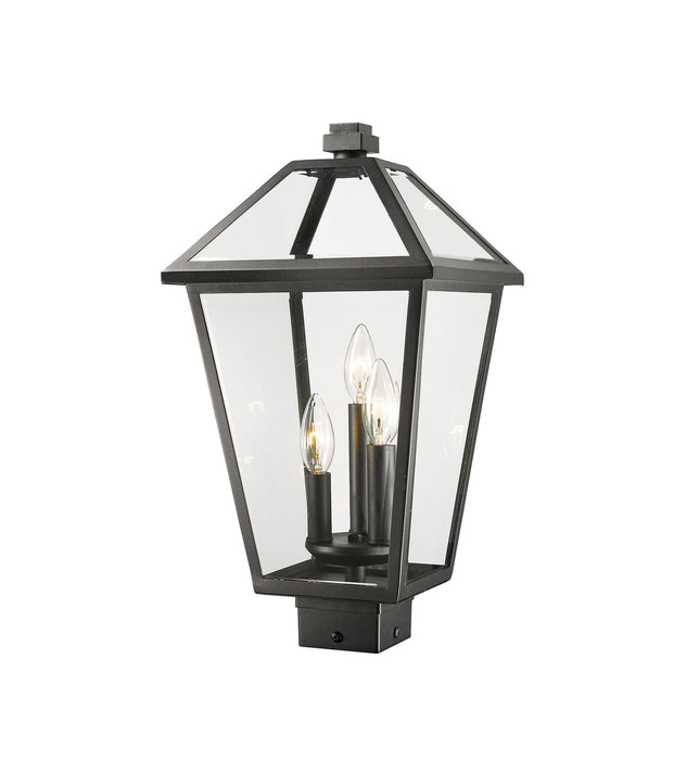 Z-Lite 579PHBS-BK Three Light Outdoor Post Mount Fixture, Black