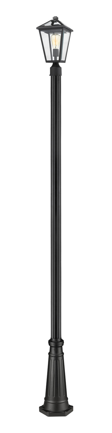 Z-Lite 579PHMR-519P-BK One Light Outdoor Post Mounted Fixture, Black