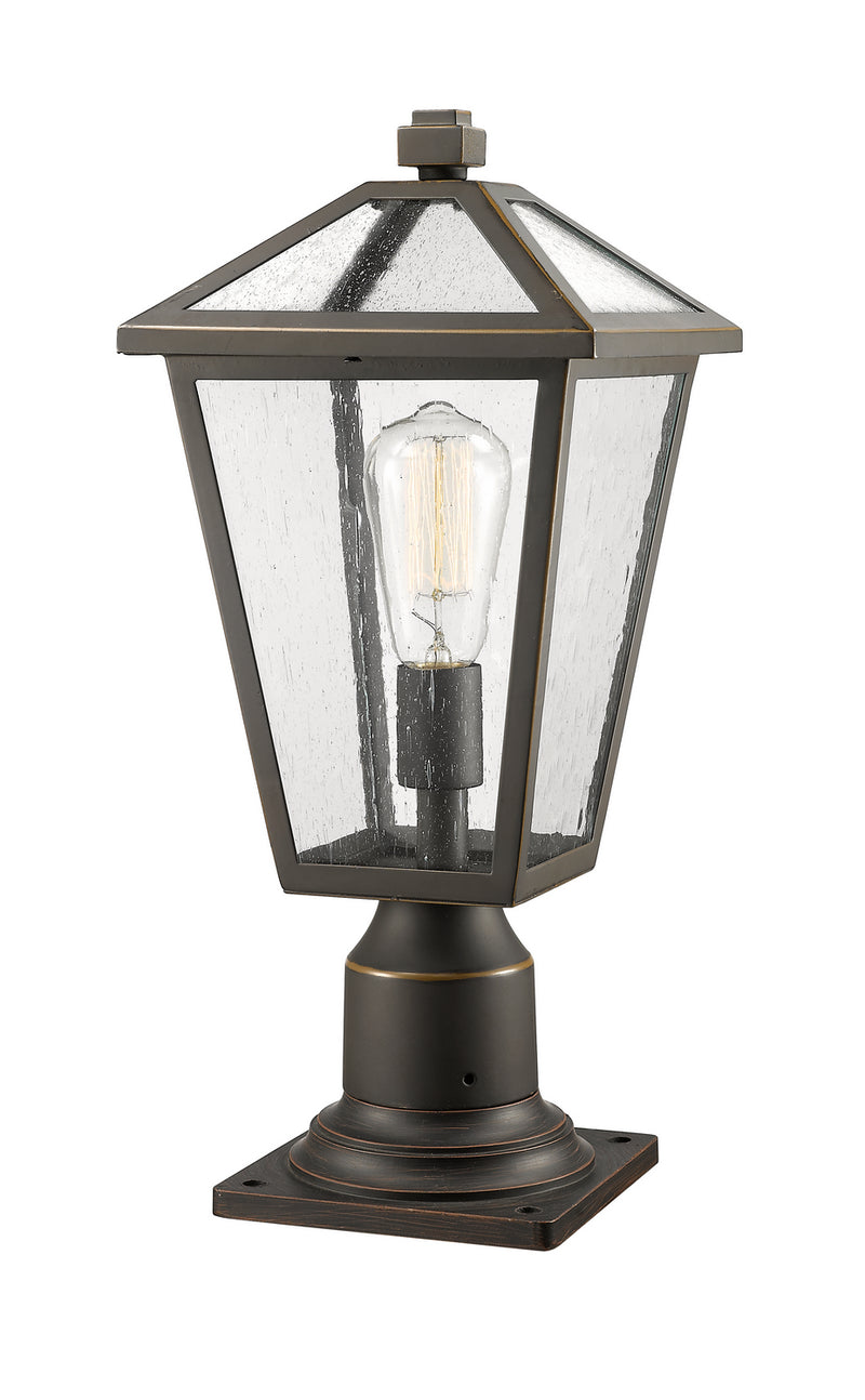 Z-Lite 579PHMR-533PM-ORB One Light Outdoor Pier Mounted Fixture, Oil Rubbed Bronze