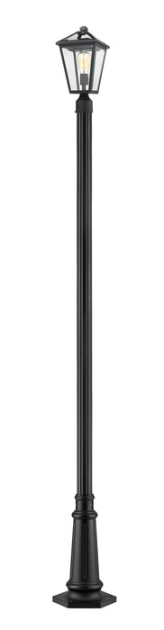 Z-Lite 579PHMR-557P-BK One Light Outdoor Post Mount, Black