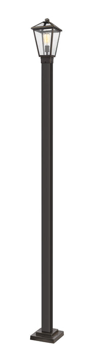 Z-Lite 579PHMS-536P-ORB One Light Outdoor Post Mounted Fixture, Oil Rubbed Bronze