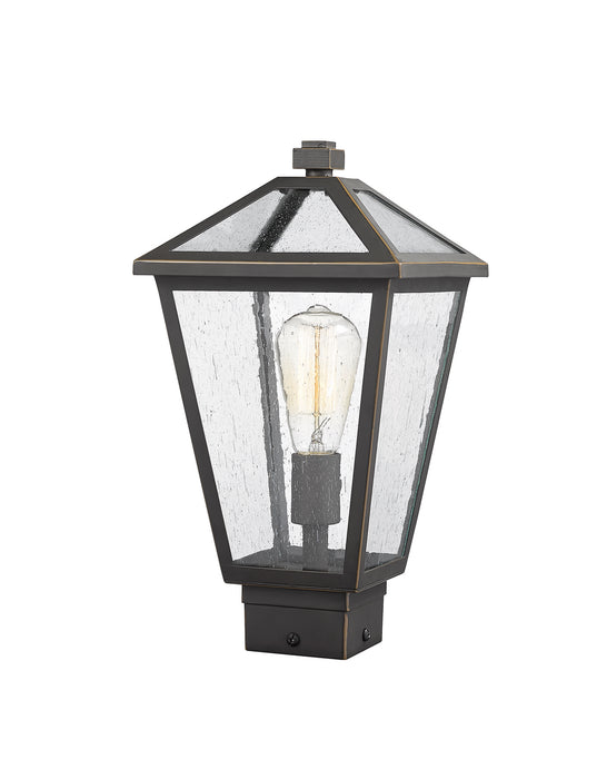 Z-Lite 579PHMS-ORB One Light Outdoor Post Mount Fixture, Oil Rubbed Bronze