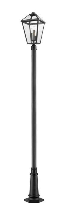 Z-Lite 579PHXLR-557P-BK Three Light Outdoor Post Mount, Black