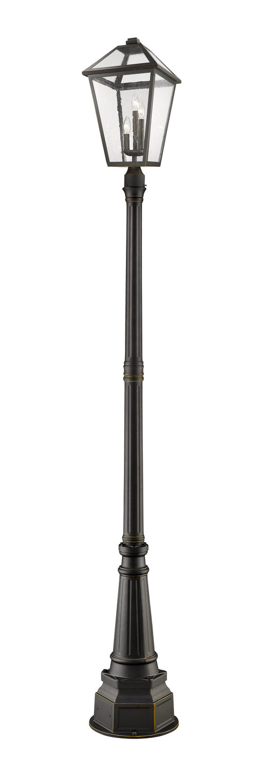 Z-Lite 579PHXLR-564P-ORB Three Light Outdoor Post Mounted Fixture, Oil Rubbed Bronze
