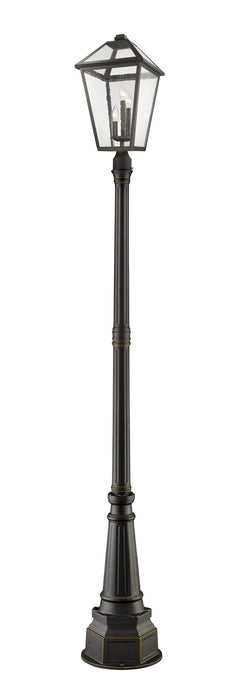 Z-Lite 579PHXLR-564P-ORB Three Light Outdoor Post Mounted Fixture, Oil Rubbed Bronze