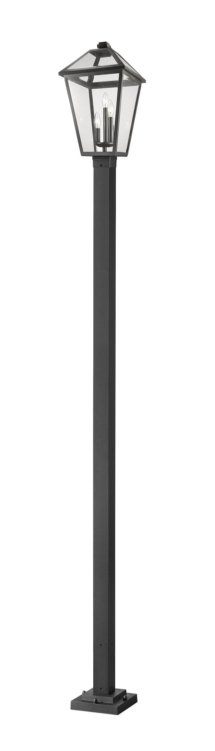 Z-Lite 579PHXLS-536P-BK Three Light Outdoor Post Mounted Fixture, Black