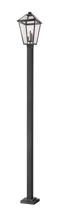 Z-Lite 579PHXLS-536P-BK Three Light Outdoor Post Mounted Fixture, Black