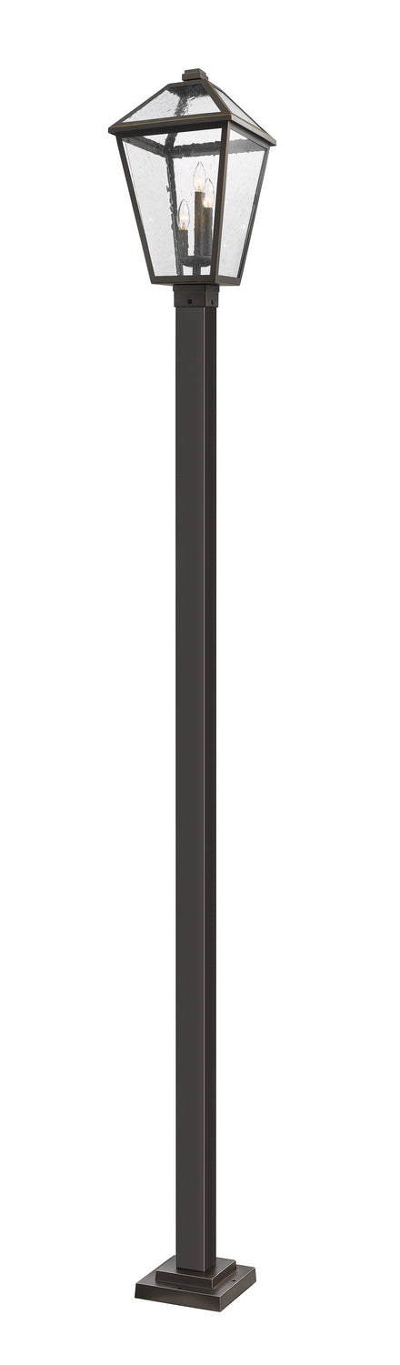 Z-Lite 579PHXLS-536P-ORB Three Light Outdoor Post Mounted Fixture, Oil Rubbed Bronze
