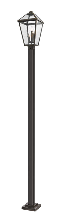 Z-Lite 579PHXLS-536P-ORB Three Light Outdoor Post Mounted Fixture, Oil Rubbed Bronze