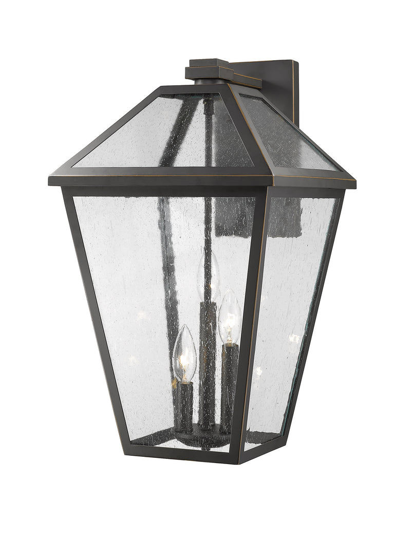 Z-Lite 579XL-ORB Three Light Outdoor Wall Light, Oil Rubbed Bronze