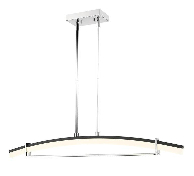 Z-Lite 620-43-CH-LED LED Linear Chandelier, Chrome