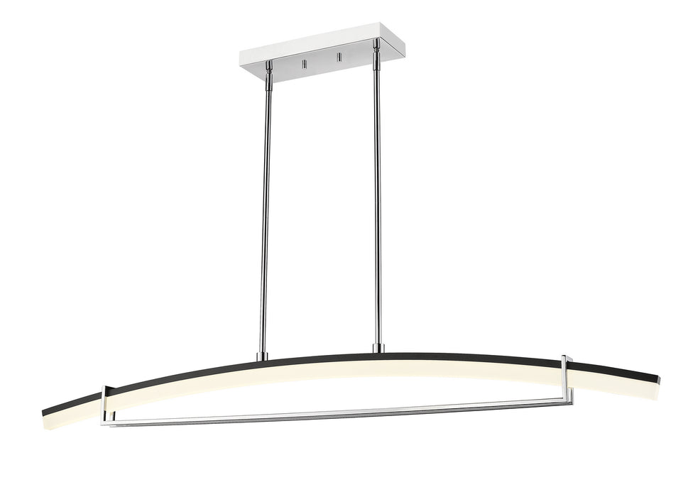 Z-Lite 620-56-CH-LED LED Linear Chandelier, Chrome