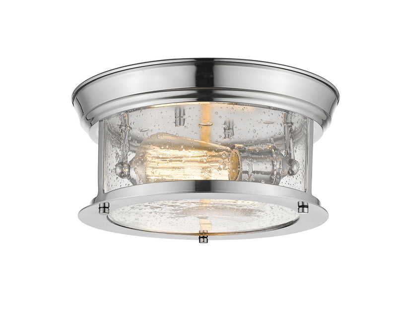 Z-Lite 727F10-CH Two Light Flush Mount, Chrome