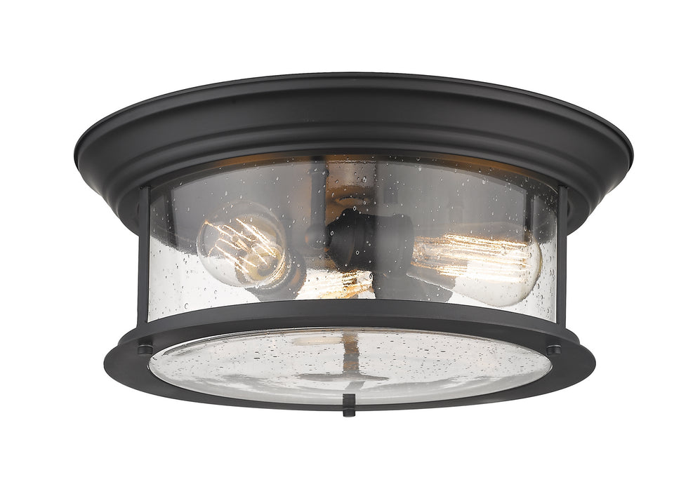 Z-Lite 727F16-MB Three Light Flush Mount, Matte Black