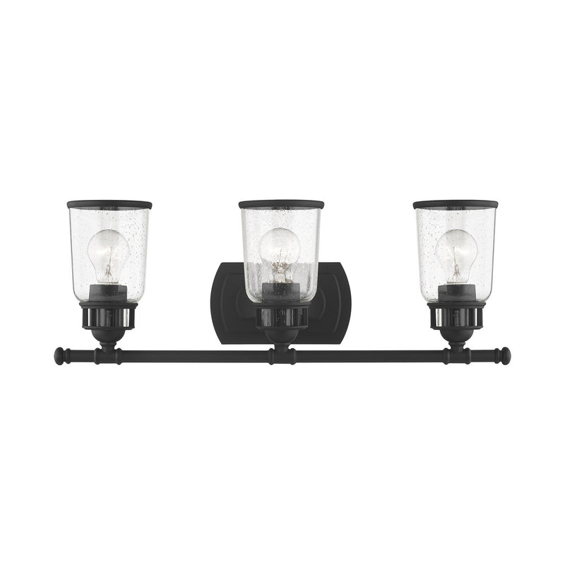 Livex Lighting 10513-04 Three Light Vanity, Black