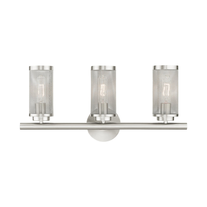 Livex Lighting 14123-91 Three Light Vanity, Brushed Nickel