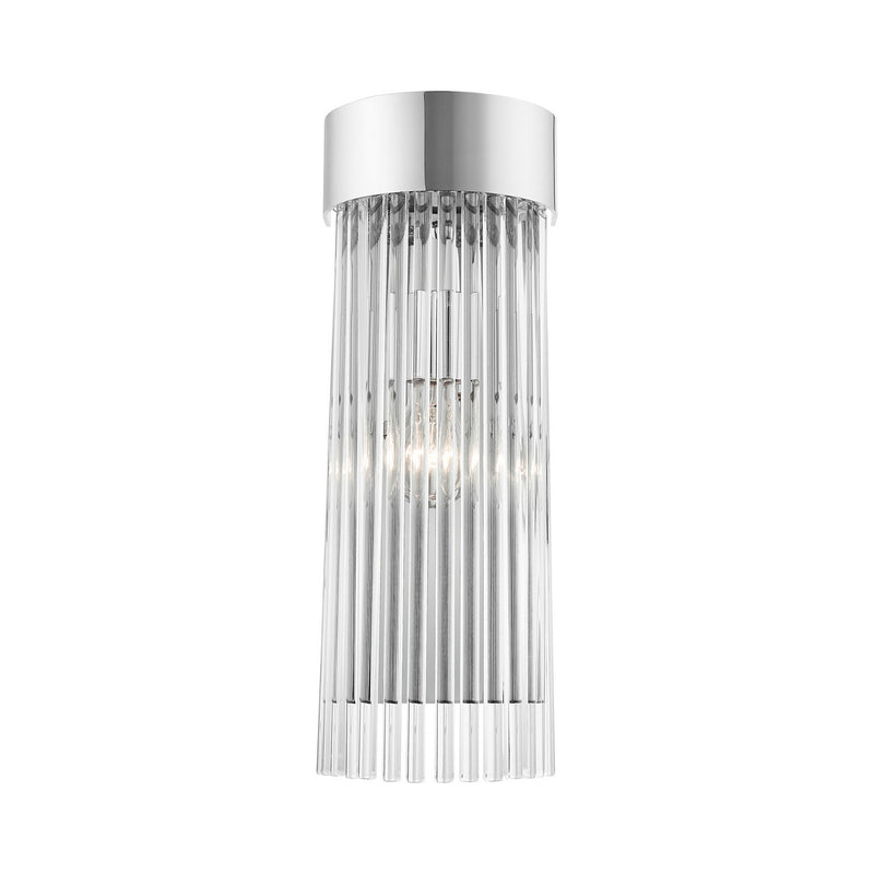 Livex Lighting 15711-05 One Light Wall Sconce, Polished Chrome