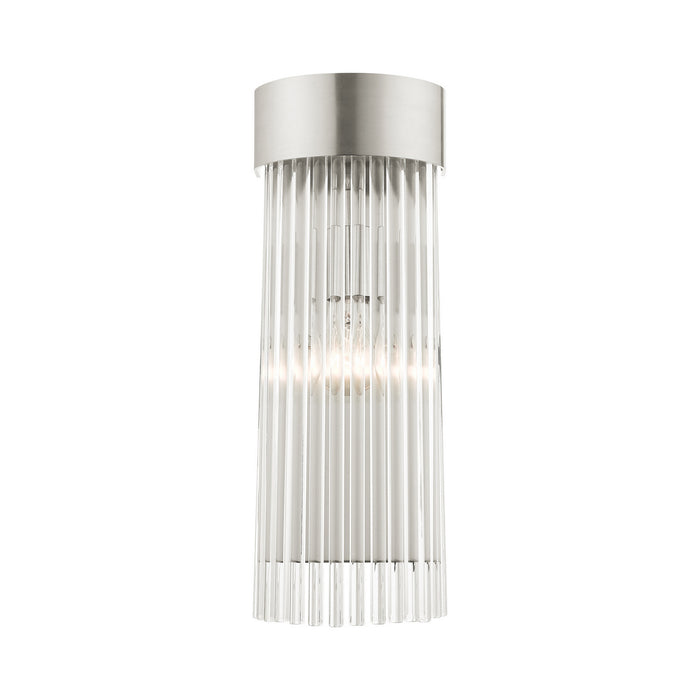 Livex Lighting 15711-91 One Light Wall Sconce, Brushed Nickel