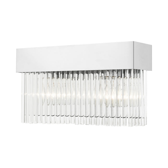 Livex Lighting 15712-05 Two Light Wall Sconce, Polished Chrome