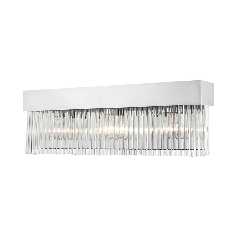 Livex Lighting 15713-05 Three Light Wall Sconce, Polished Chrome
