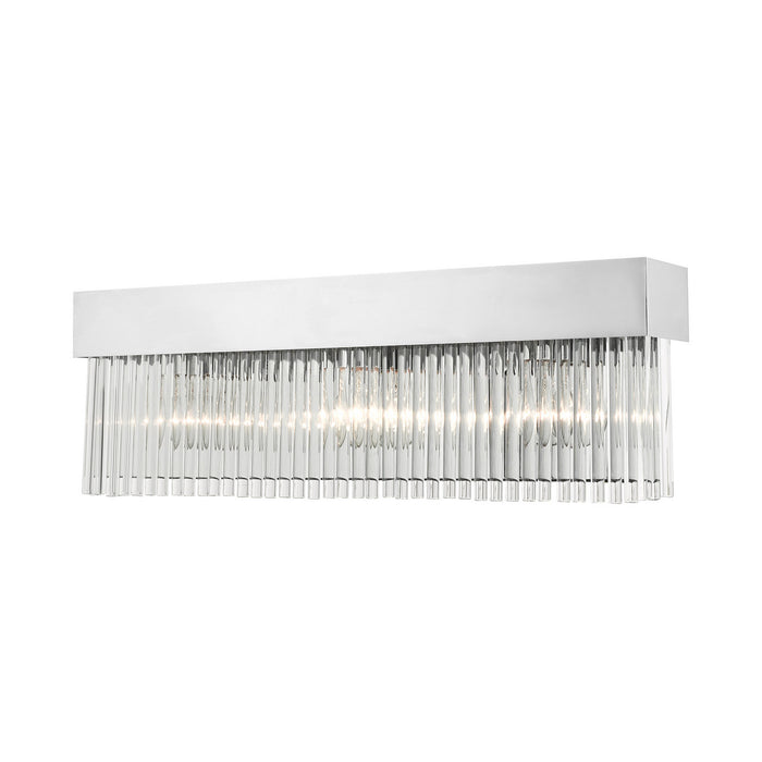 Livex Lighting 15713-05 Three Light Wall Sconce, Polished Chrome