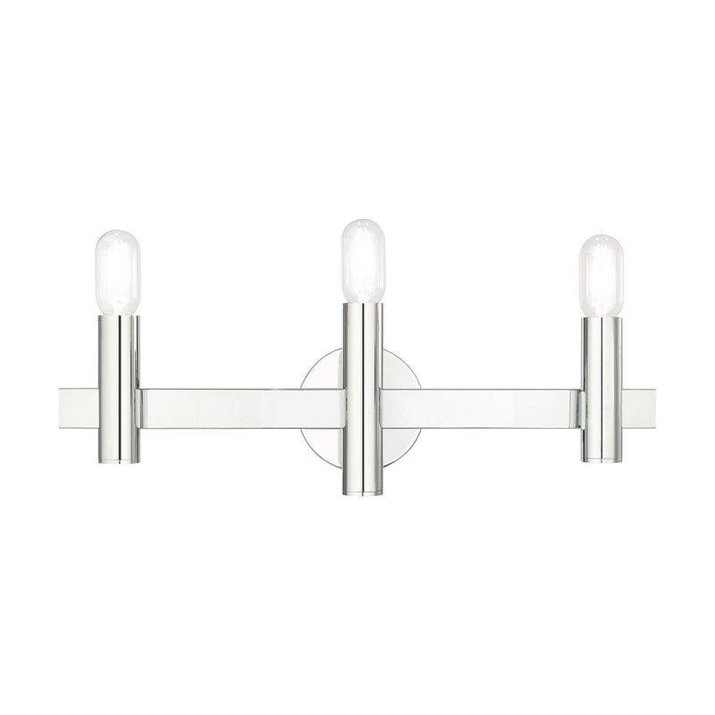 Livex Lighting 15833-05 Three Light Vanity, Polished Chrome
