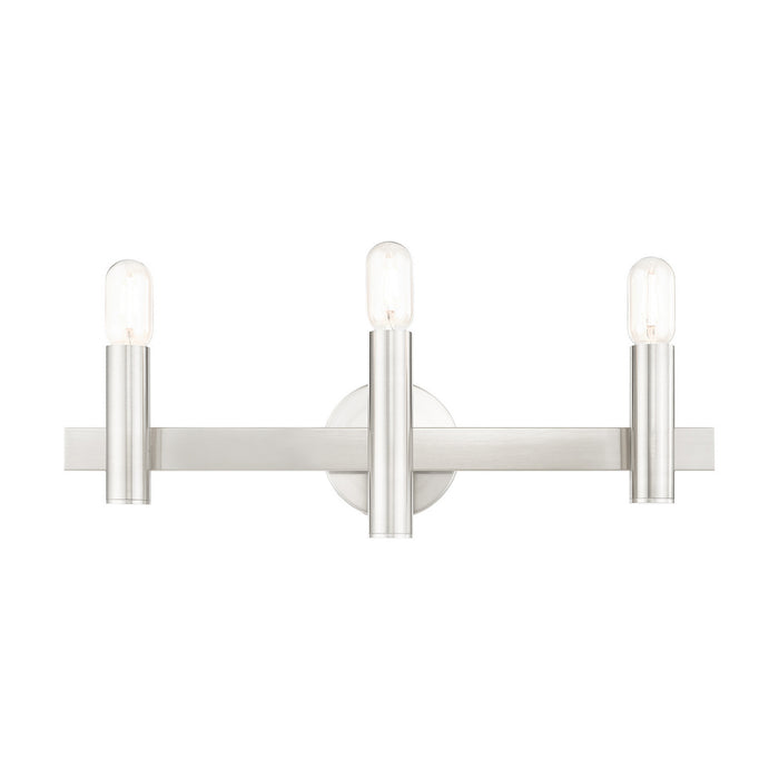 Livex Lighting 15833-91 Three Light Vanity, Brushed Nickel