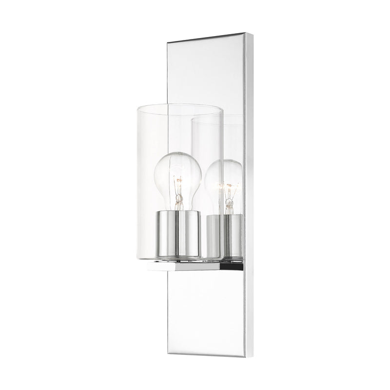 Livex Lighting 16551-05 One Light Wall Sconce, Polished Chrome