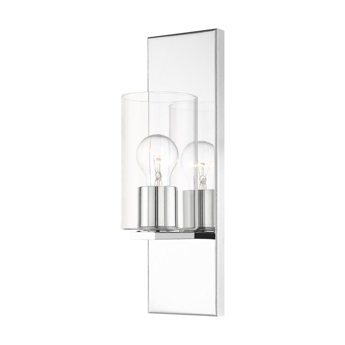 Livex Lighting 16551-05 One Light Wall Sconce, Polished Chrome