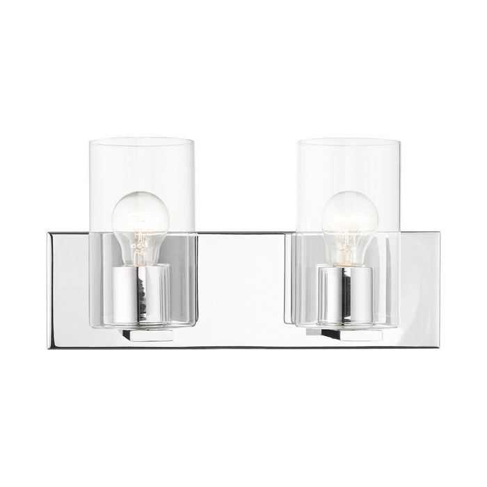 Livex Lighting 16552-05 Two Light Vanity, Polished Chrome
