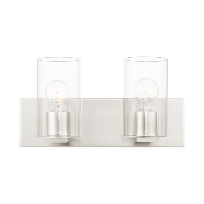 Livex Lighting 16552-91 Two Light Vanity, Brushed Nickel