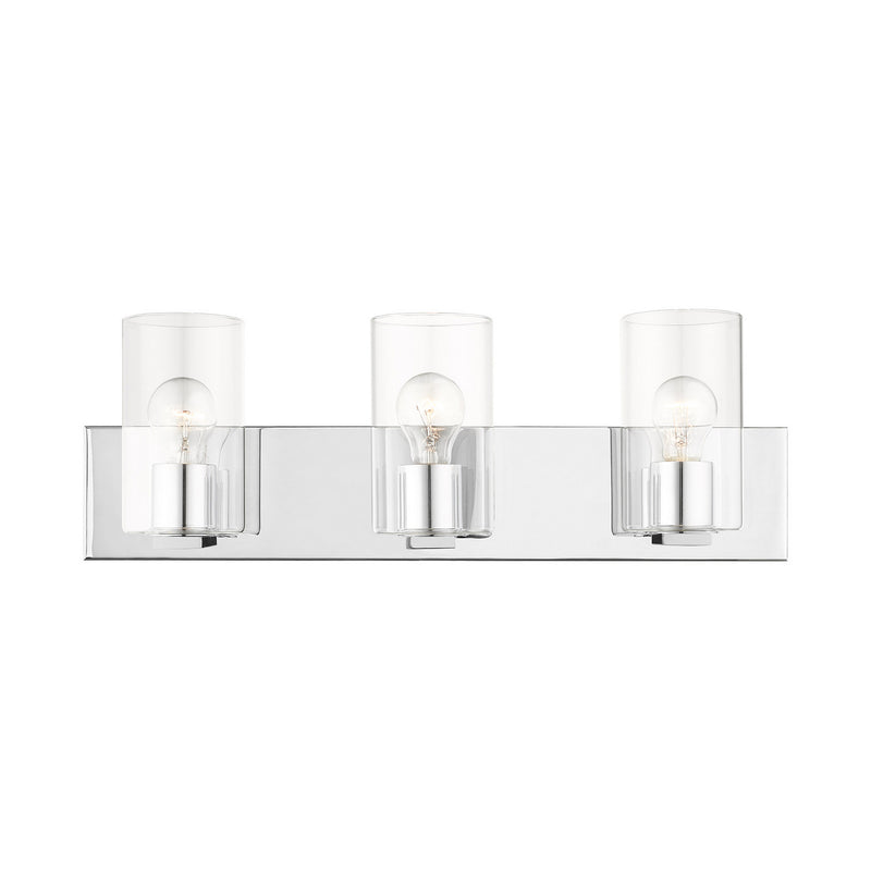 Livex Lighting 16553-05 Three Light Vanity, Polished Chrome