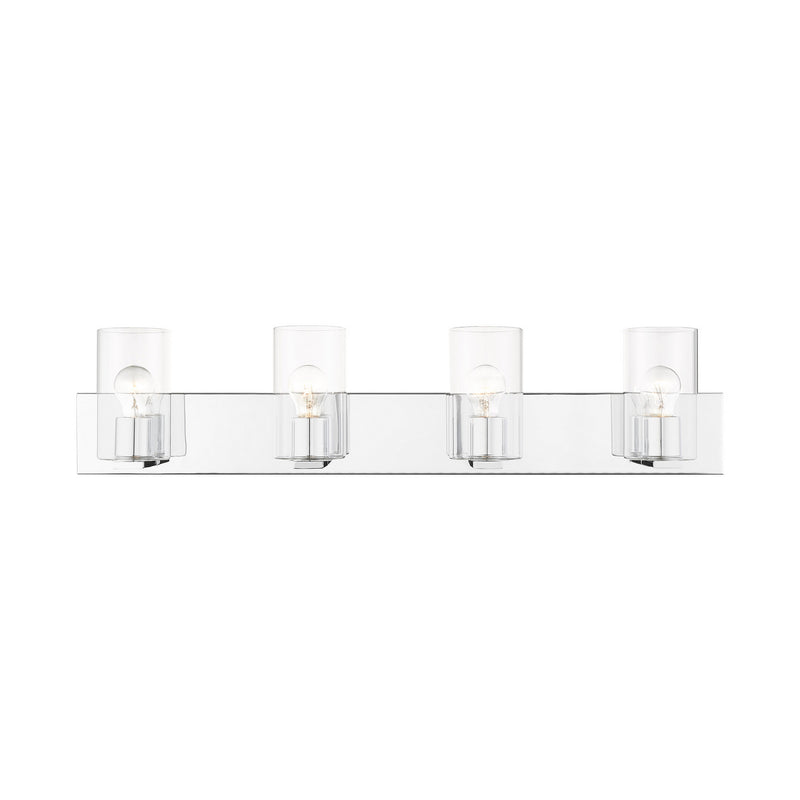 Livex Lighting 16554-05 Four Light Vanity, Polished Chrome