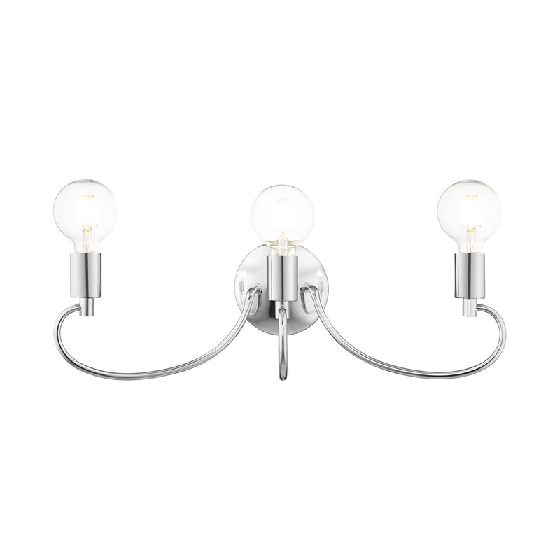 Livex Lighting 16583-05 Three Light Vanity, Polished Chrome