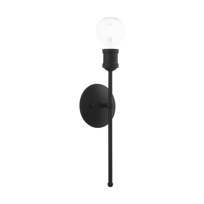 Livex Lighting 16711-04 One Light Wall Sconce, Black