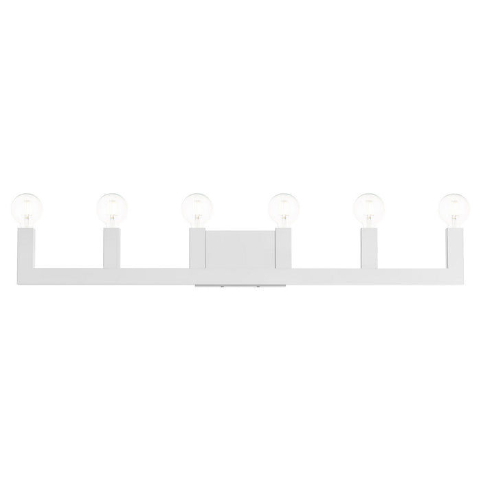 Livex Lighting 16815-05 Six Light Vanity, Polished Chrome