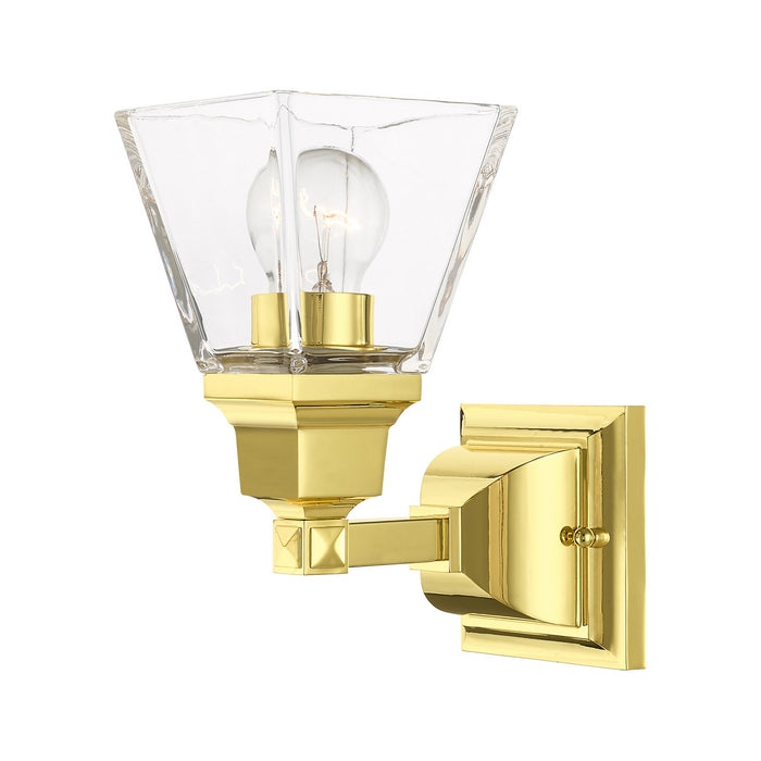 Livex Lighting 17171-02 One Light Wall Sconce, Polished Brass