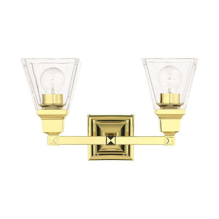 Livex Lighting 17172-02 Two Light Vanity, Polished Brass