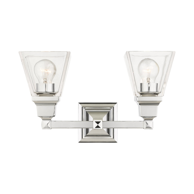 Livex Lighting 17172-05 Two Light Vanity, Polished Chrome