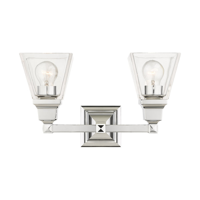 Livex Lighting 17172-05 Two Light Vanity, Polished Chrome