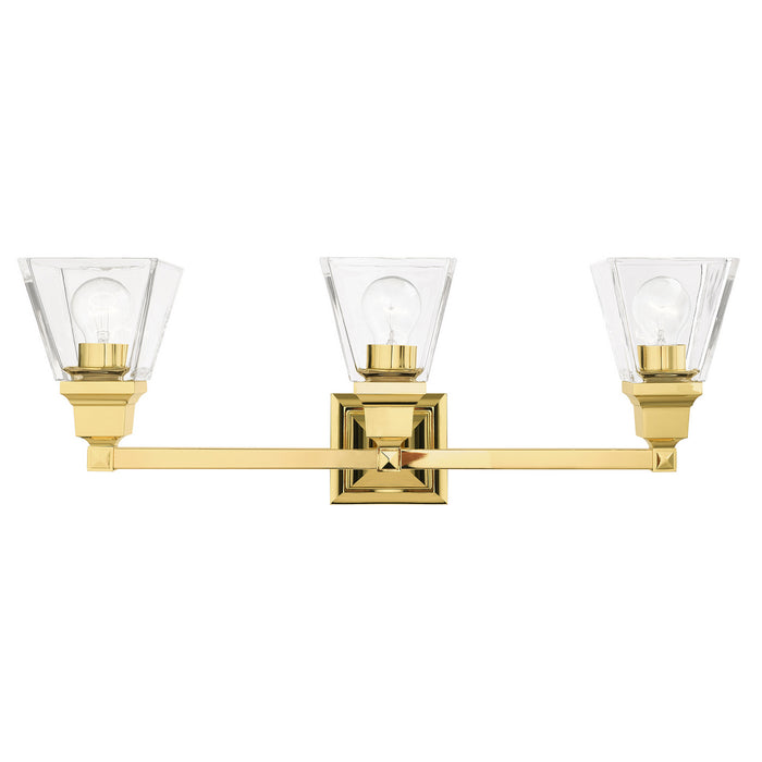 Livex Lighting 17173-02 Three Light Vanity, Polished Brass