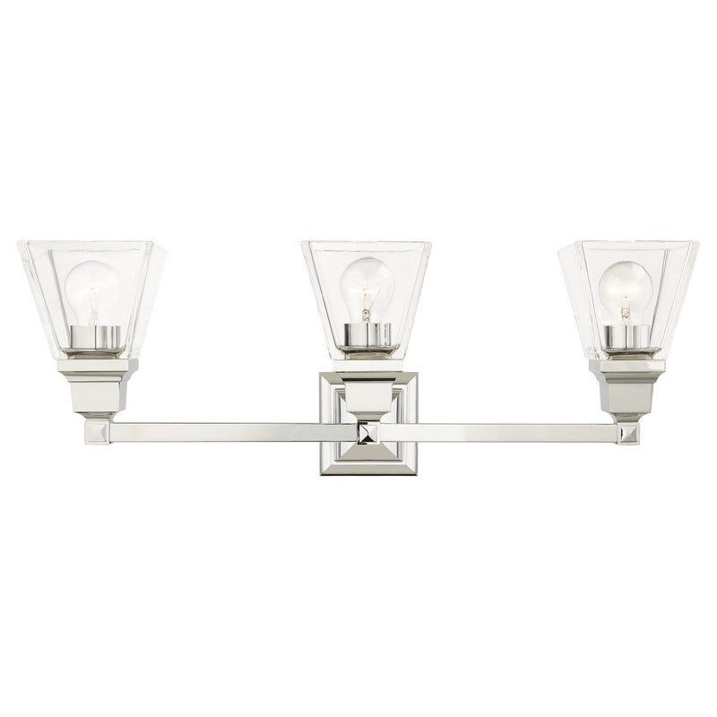 Livex Lighting 17173-05 Three Light Vanity, Polished Chrome